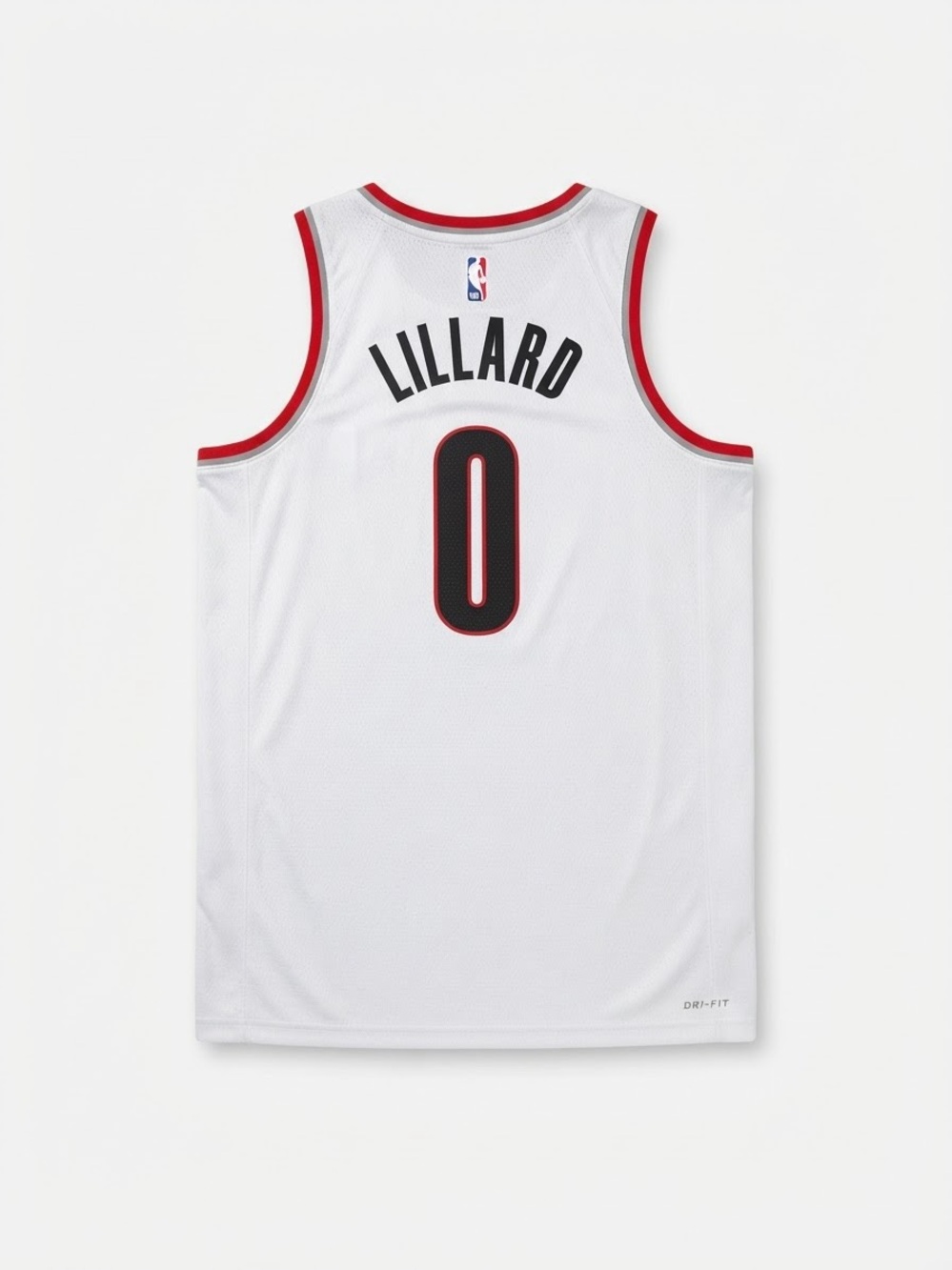 Nike Portland Trail Blazers Damian Lillard 0 NBA Jersey Mens Size 48 Large White